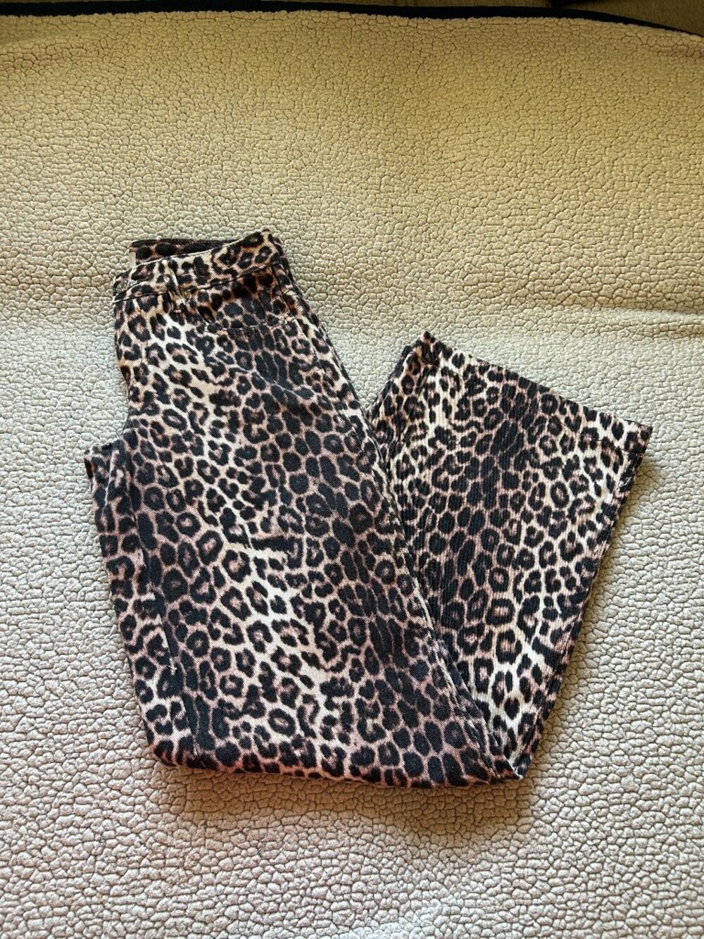 Pacsun -- casey low rise baggy, cheetah, leopard pants